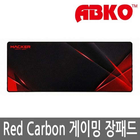 Product Image of the 앱코 HACKER Red Carbon 게이밍 장패드
